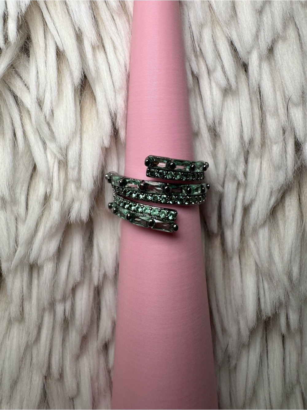 Gorgeous light emerald ring